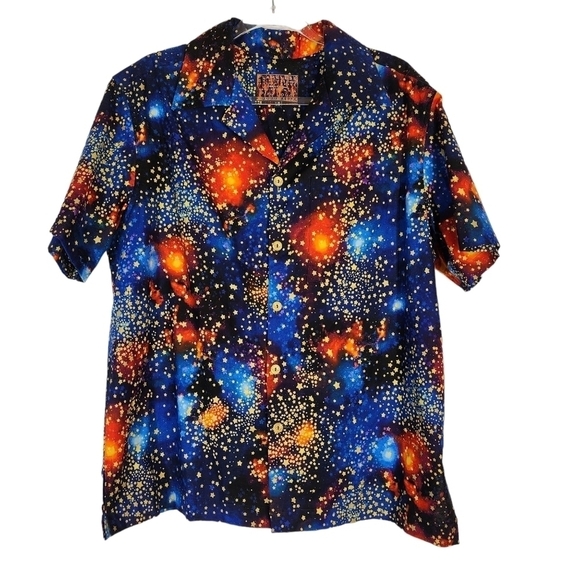 FLAMELESS BUTTON FRONT SHORT SLEEVE SHIRT - Picture 3 of 8